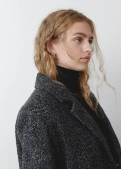 Mujer Brownie Spain Abrigos Y Chaquetas-Abrigo Cruzado Jaspeado