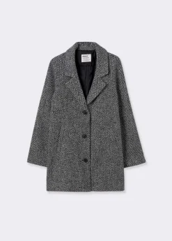 Mujer Brownie Spain Abrigos Y Chaquetas-Abrigo Espiga Largo Medio