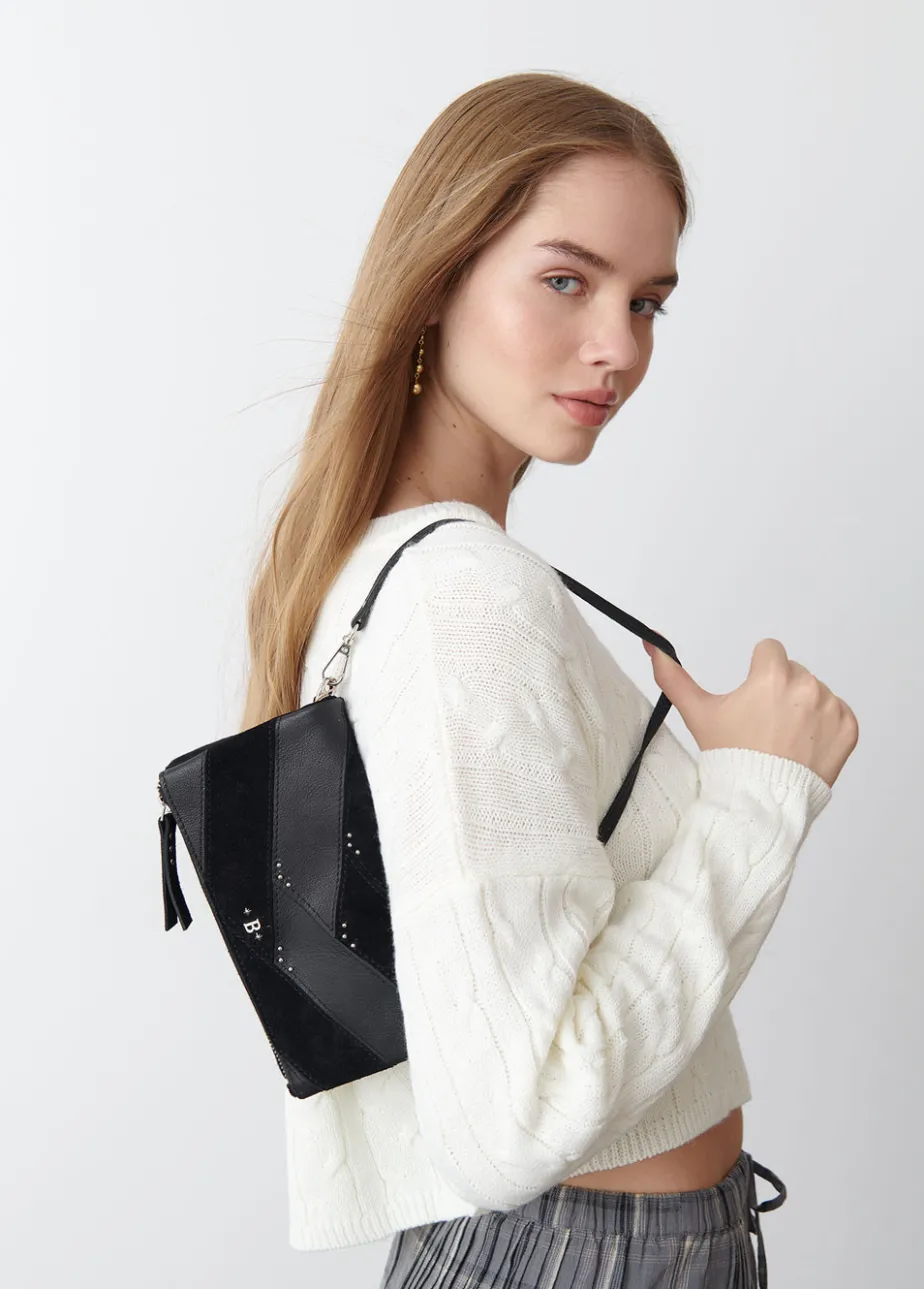 Mujer Brownie Spain Bolsos-Bolso Solapa Patchwork Piel