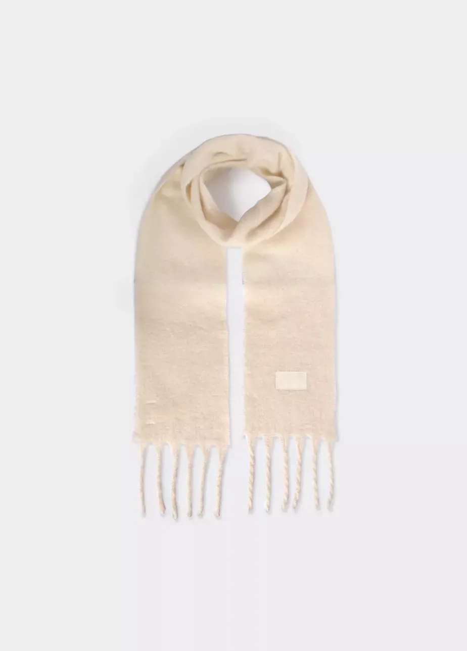 Mujer Brownie Spain Otros Accesorios-Bufanda Gruesa Estrecha Lisa Flecos