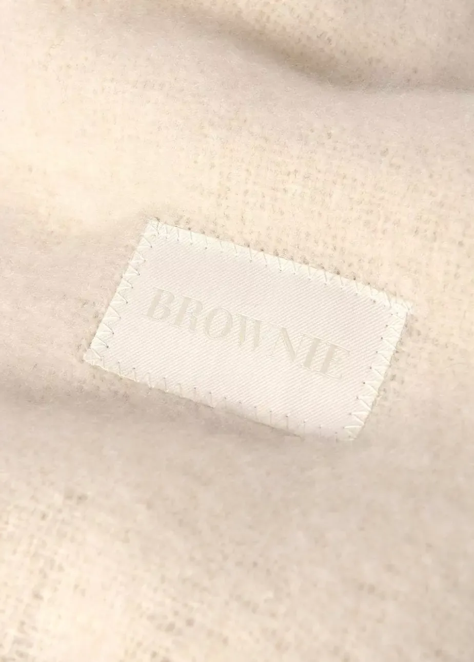 Mujer Brownie Spain Otros Accesorios-Bufanda Gruesa Estrecha Lisa Flecos