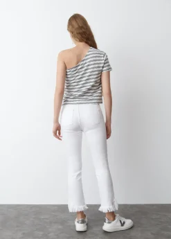 Mujer Brownie Spain Camisetas-Camiseta Asimetrica Manga Volumen