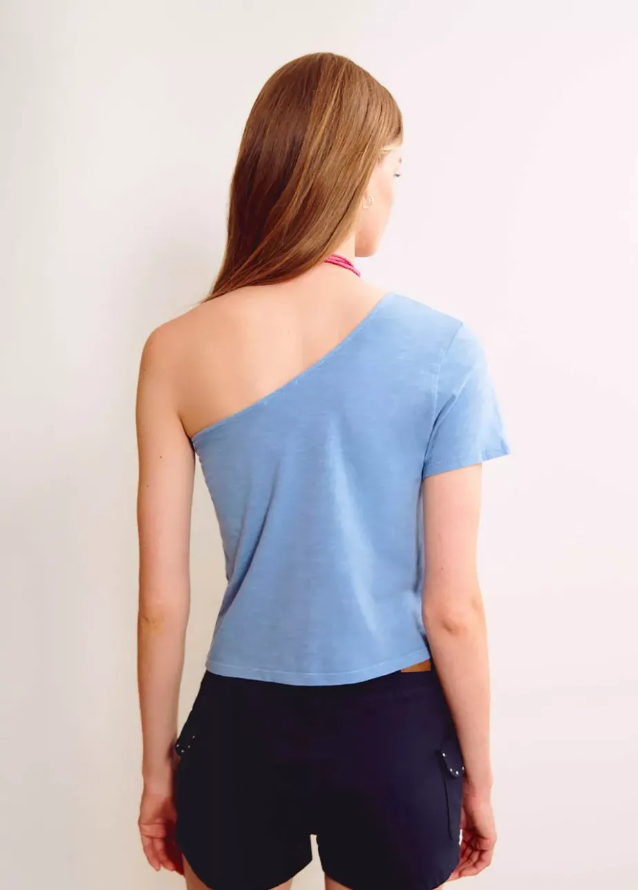 Mujer Brownie Spain Camisetas-Camiseta Asimetrica Manga Corta