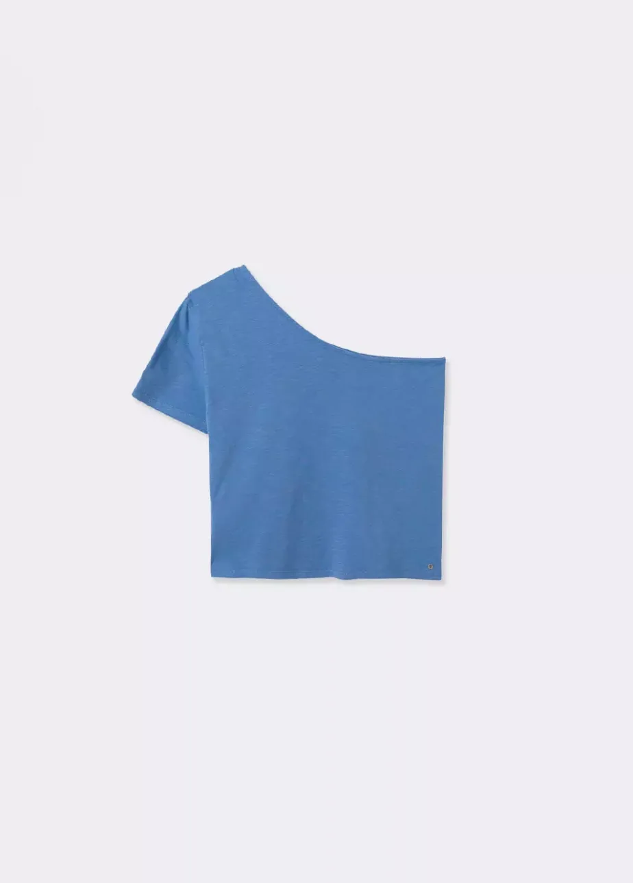 Mujer Brownie Spain Camisetas-Camiseta Asimetrica Manga Corta