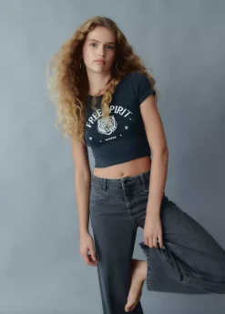 Mujer Brownie Spain Camisetas-Camiseta Babyt Print