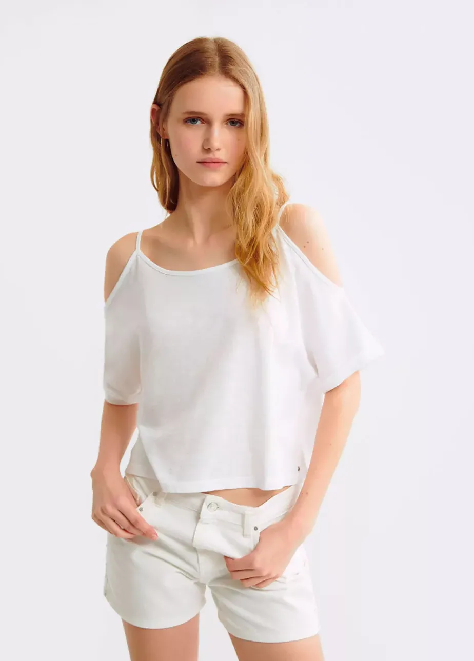 Mujer Brownie Spain Camisetas-Camiseta Claudie Tirantes Hombros