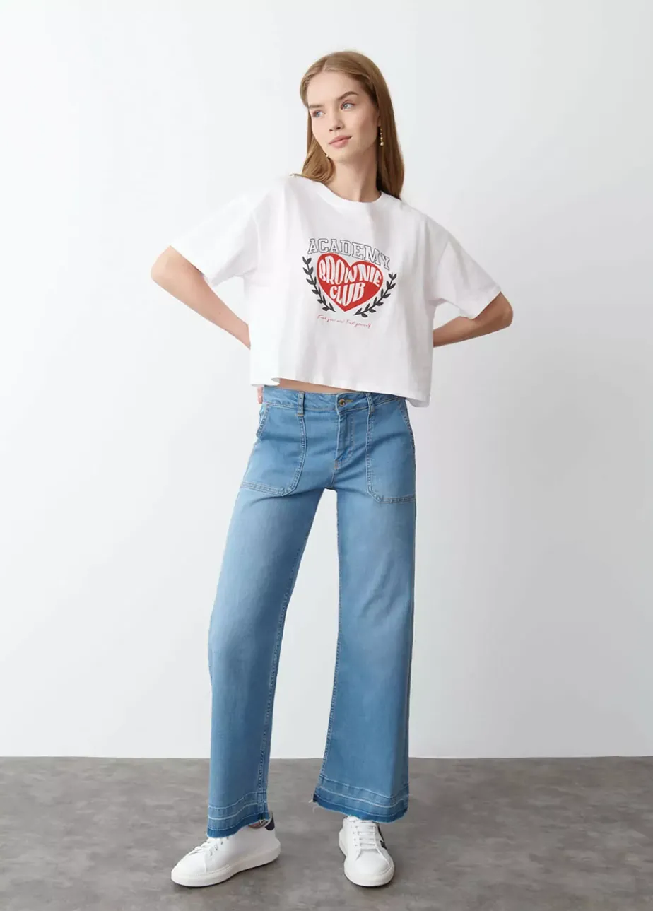 Mujer Brownie Spain Camisetas-Camiseta Estampado Corazon