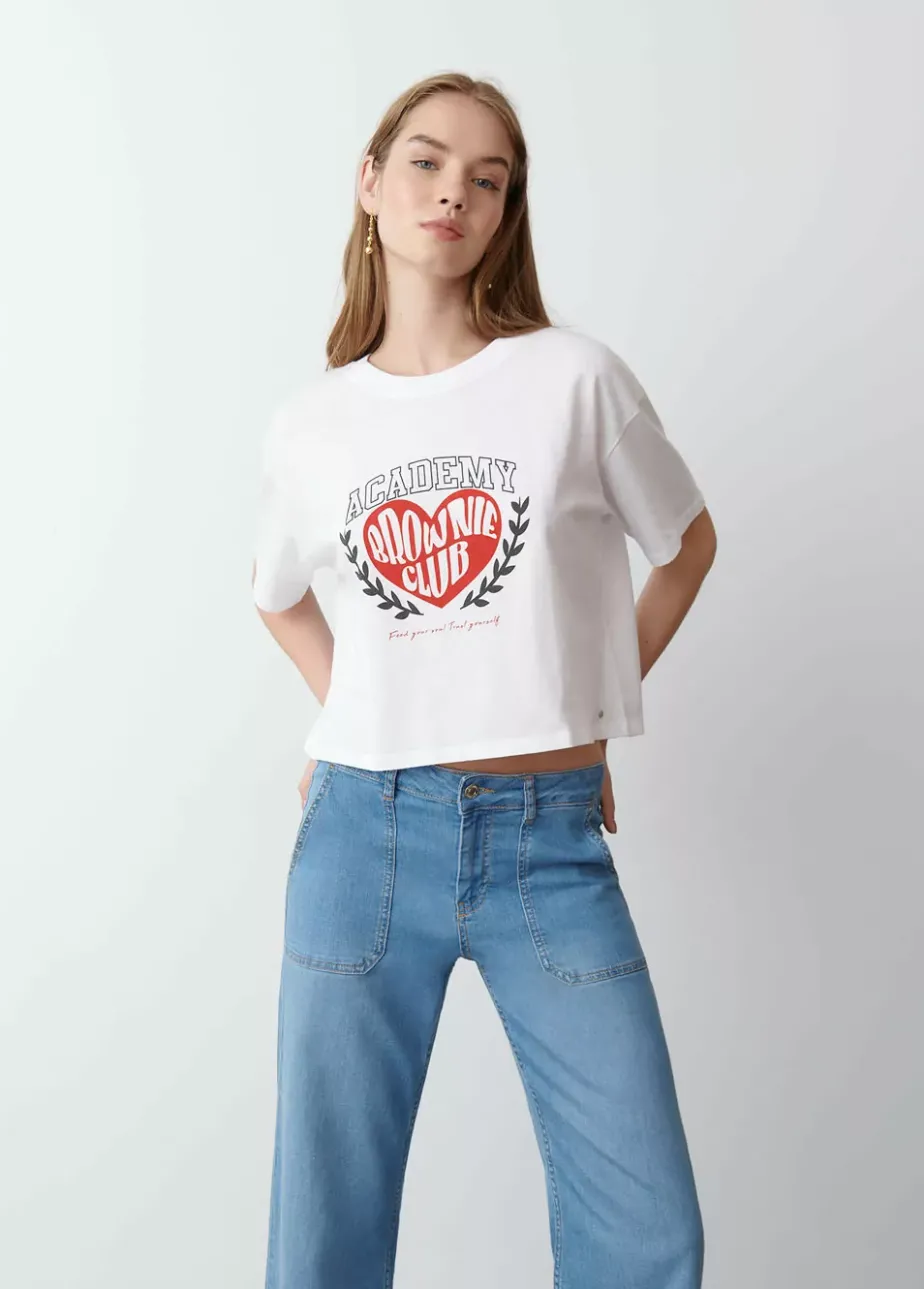 Mujer Brownie Spain Camisetas-Camiseta Estampado Corazon