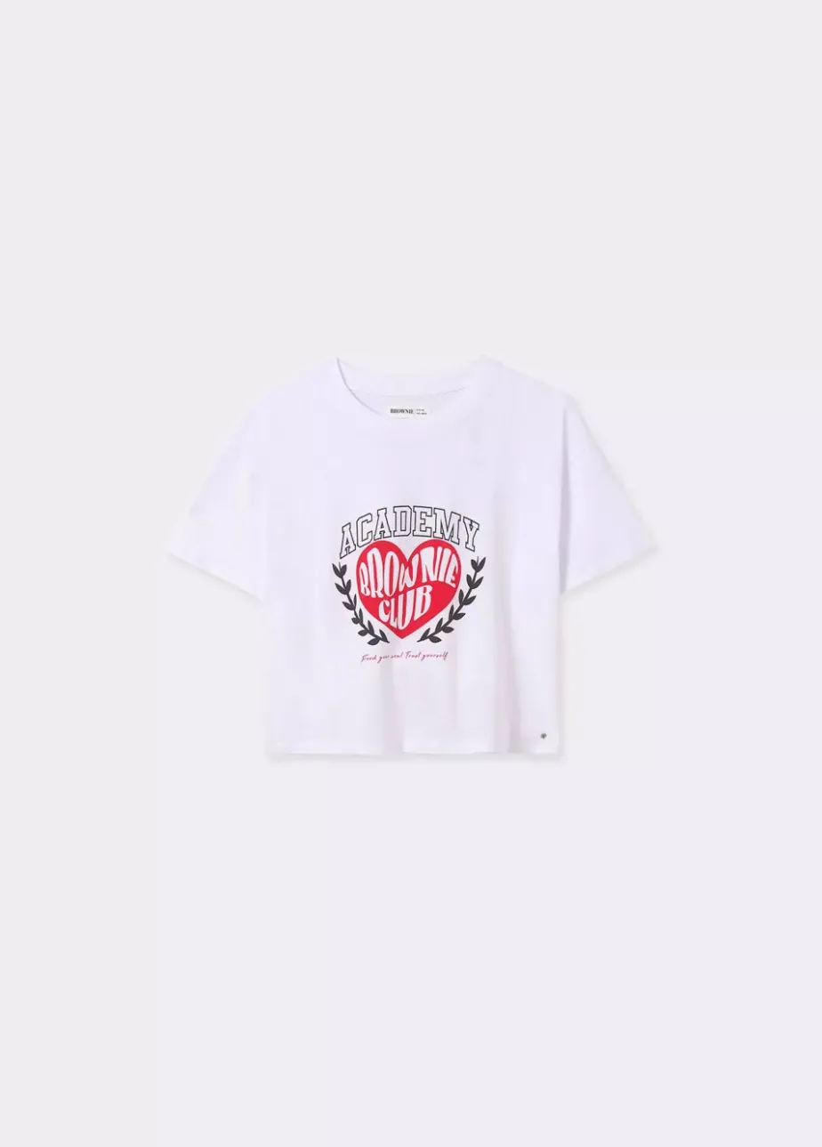 Mujer Brownie Spain Camisetas-Camiseta Estampado Corazon