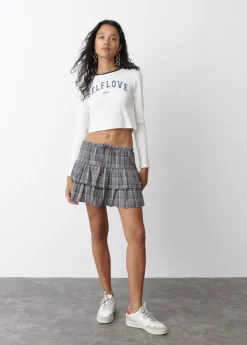 Mujer Brownie Spain Camisetas-Camiseta Manga Larga Contraste