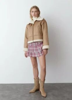 Mujer Brownie Spain Abrigos Y Chaquetas-Cazadora Doblefaz Efecto Piel