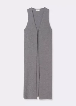 Mujer Brownie Spain Jerséis-Chaleco Largo Punto Liso