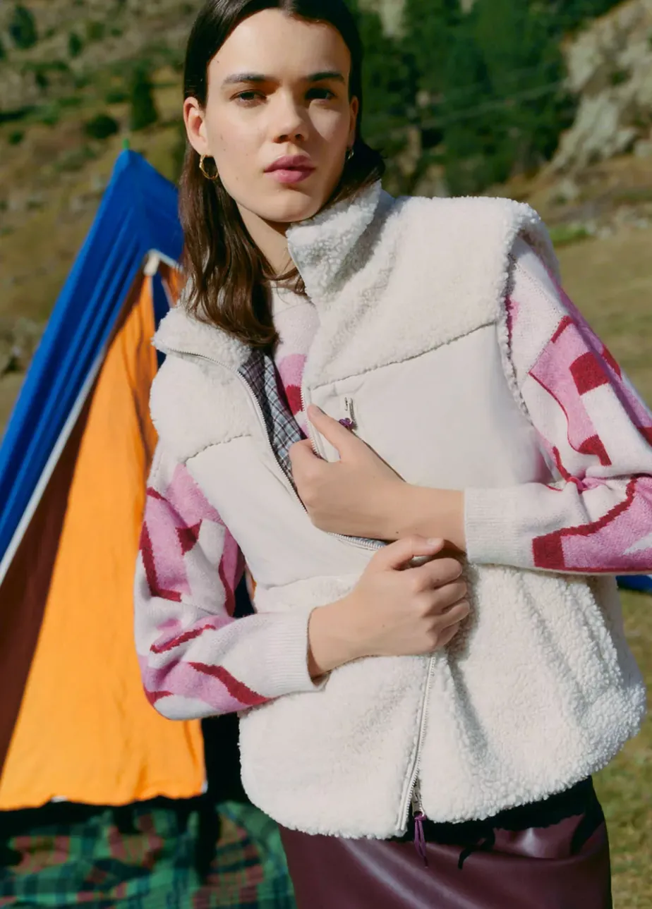 Mujer Brownie Spain Abrigos Y Chaquetas-Chaleco Polar Con Cremallera