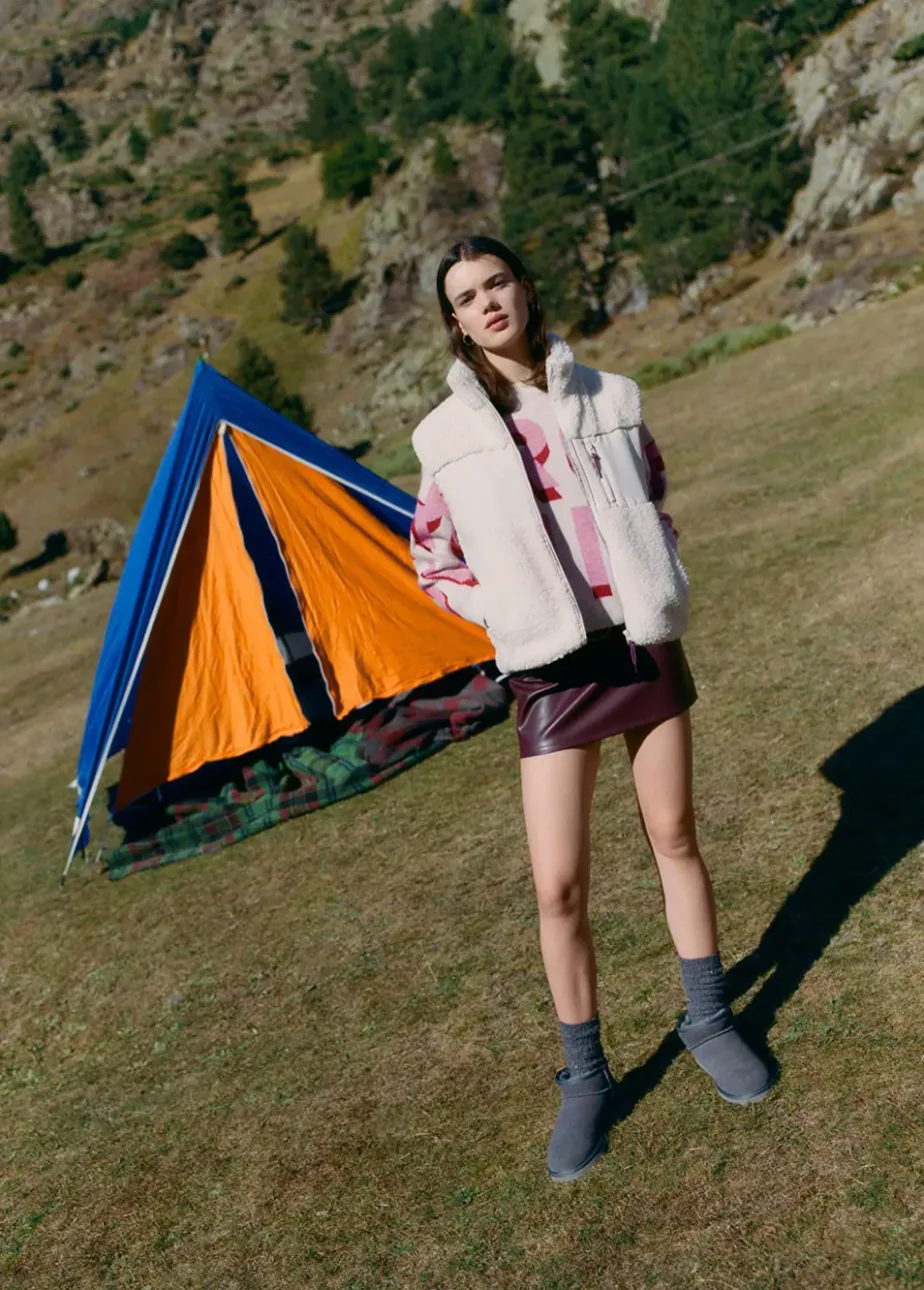 Mujer Brownie Spain Abrigos Y Chaquetas-Chaleco Polar Con Cremallera