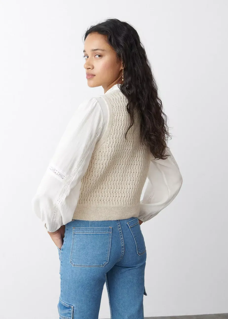 Mujer Brownie Spain Jerséis-Chaleco Punto Jacquard