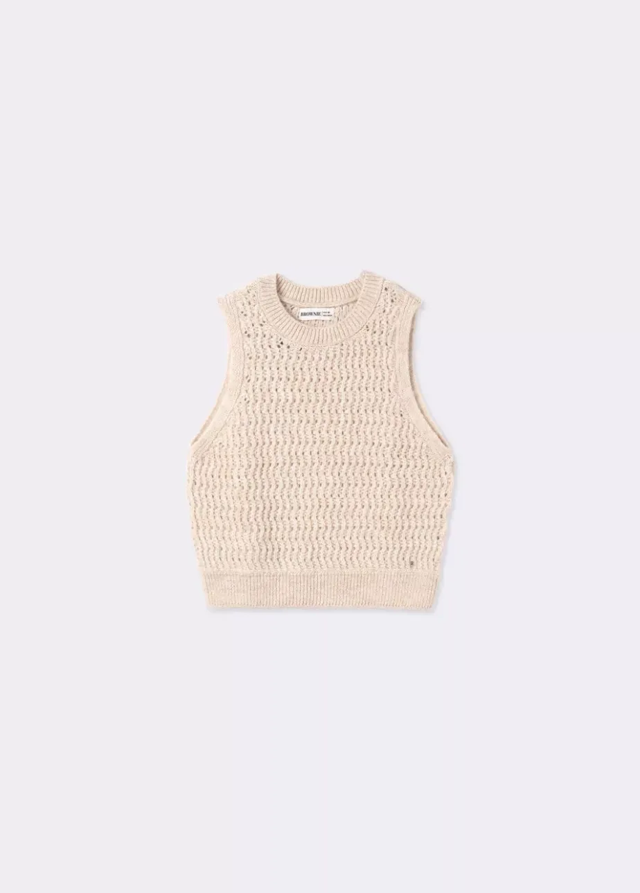 Mujer Brownie Spain Jerséis-Chaleco Punto Jacquard