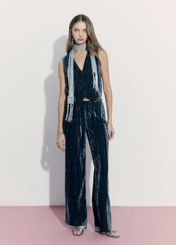 Mujer Brownie Spain Tops-Chaleco Sastre Terciopelo