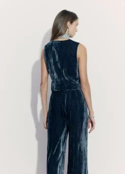 Mujer Brownie Spain Tops-Chaleco Sastre Terciopelo