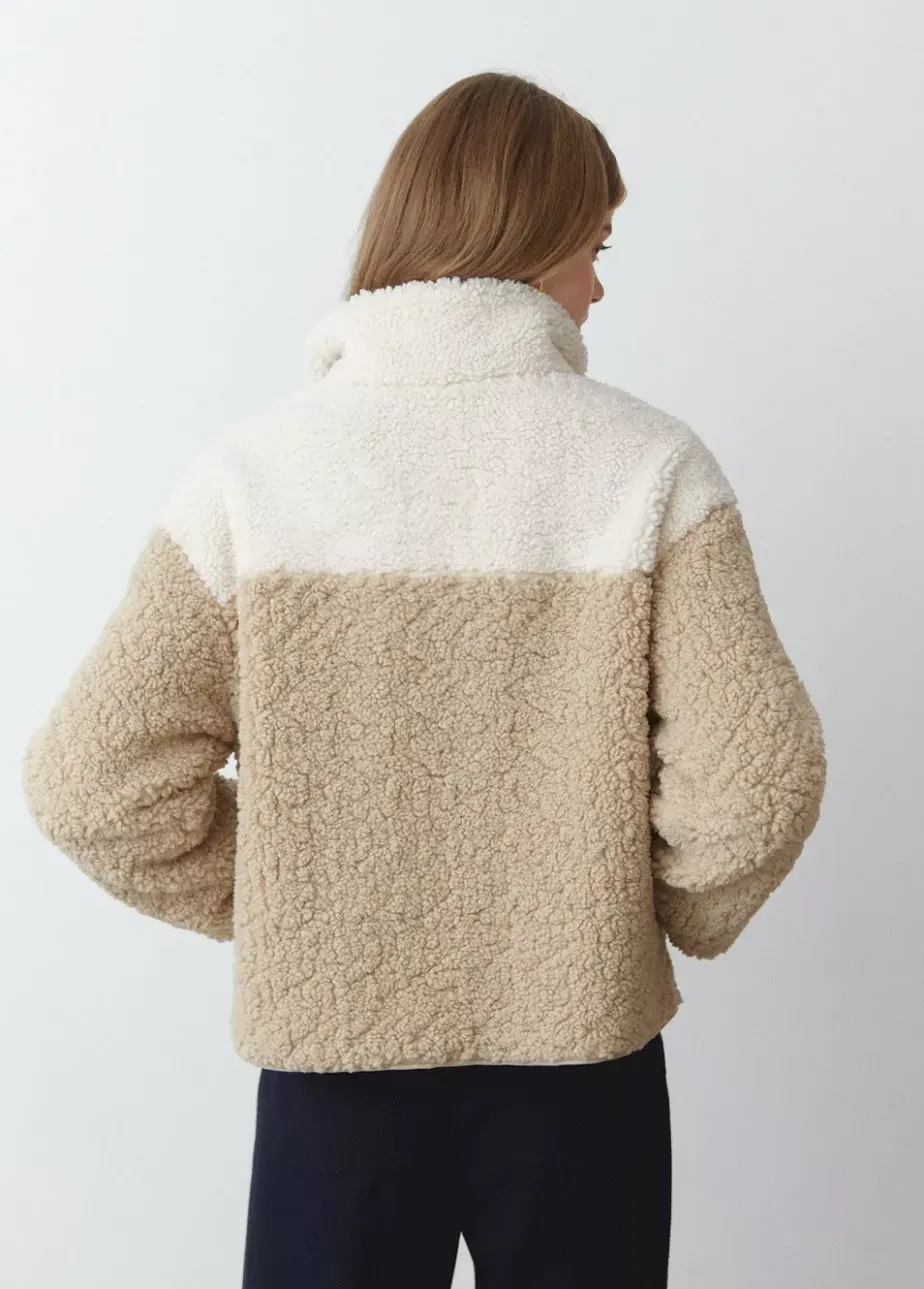 Mujer Brownie Spain Abrigos Y Chaquetas-Chaqueta Polar Cremallera Contraste