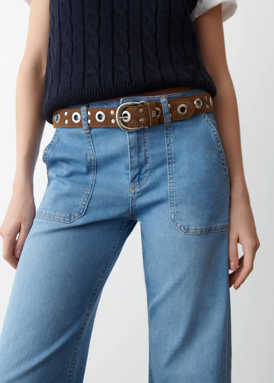 Mujer Brownie Spain Otros Accesorios-Cinturon Eyelets Piel