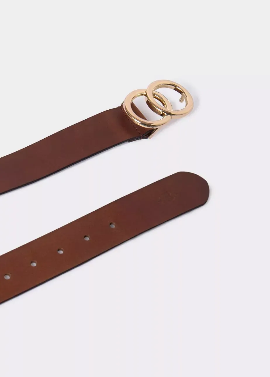 Mujer Brownie Spain Otros Accesorios-Cinturon Piel Hebilla Doble Piel