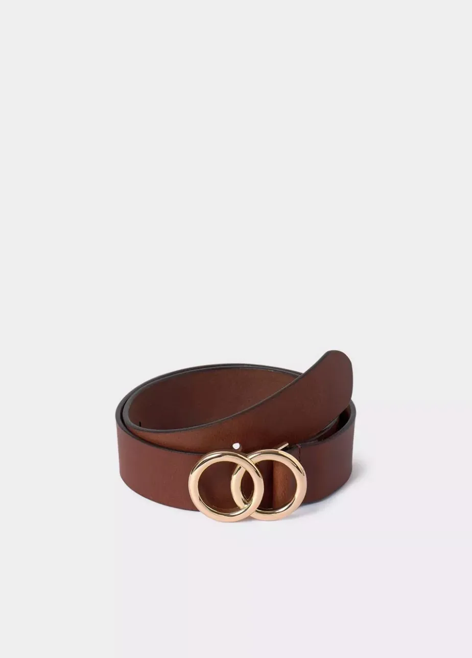 Mujer Brownie Spain Otros Accesorios-Cinturon Piel Hebilla Doble Piel