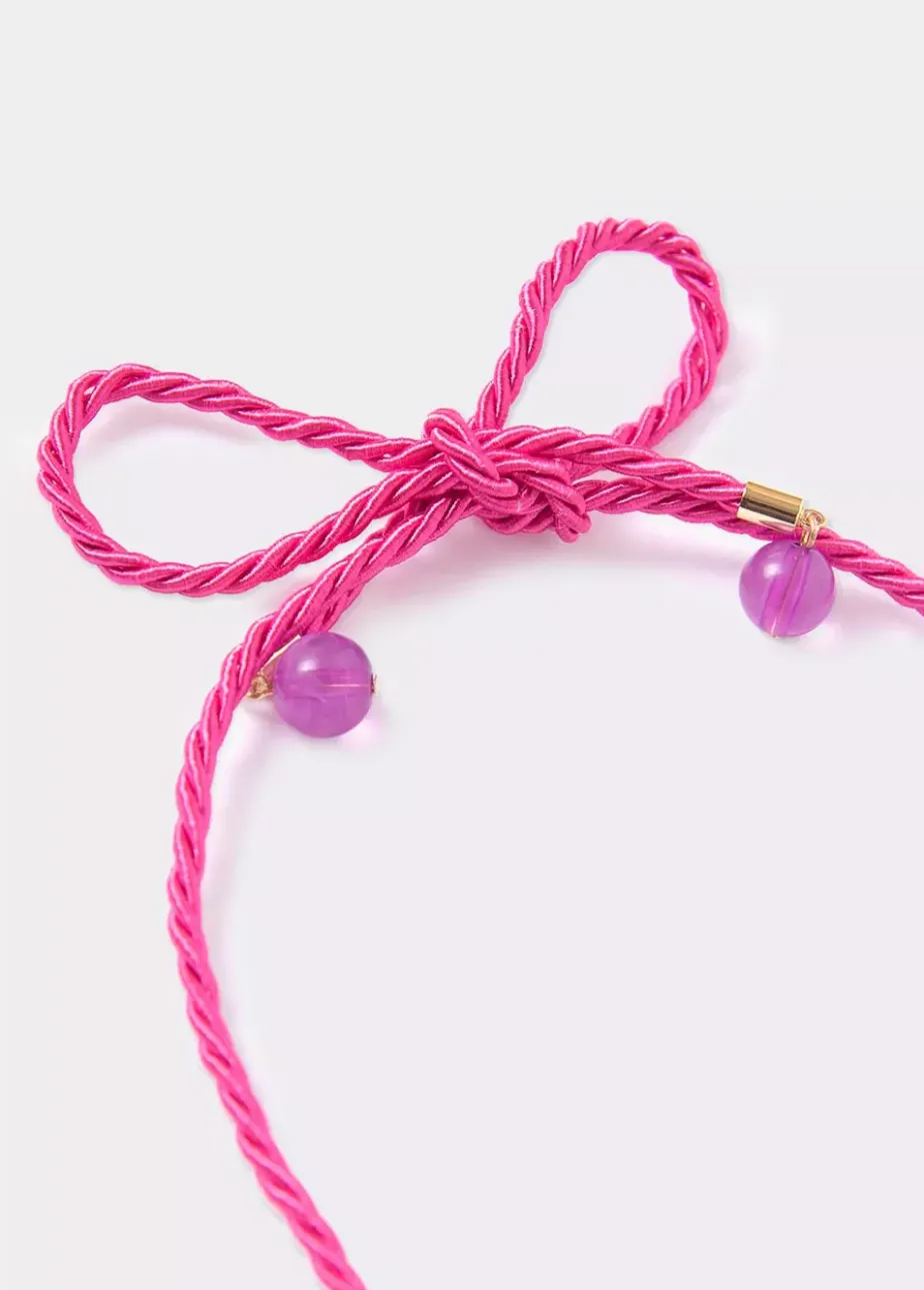 Mujer Brownie Spain Otros Accesorios-Collar Algodon Flor Resina