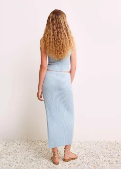 Mujer Brownie Spain Faldas-Falda Calada Punto Hilo Metalizado