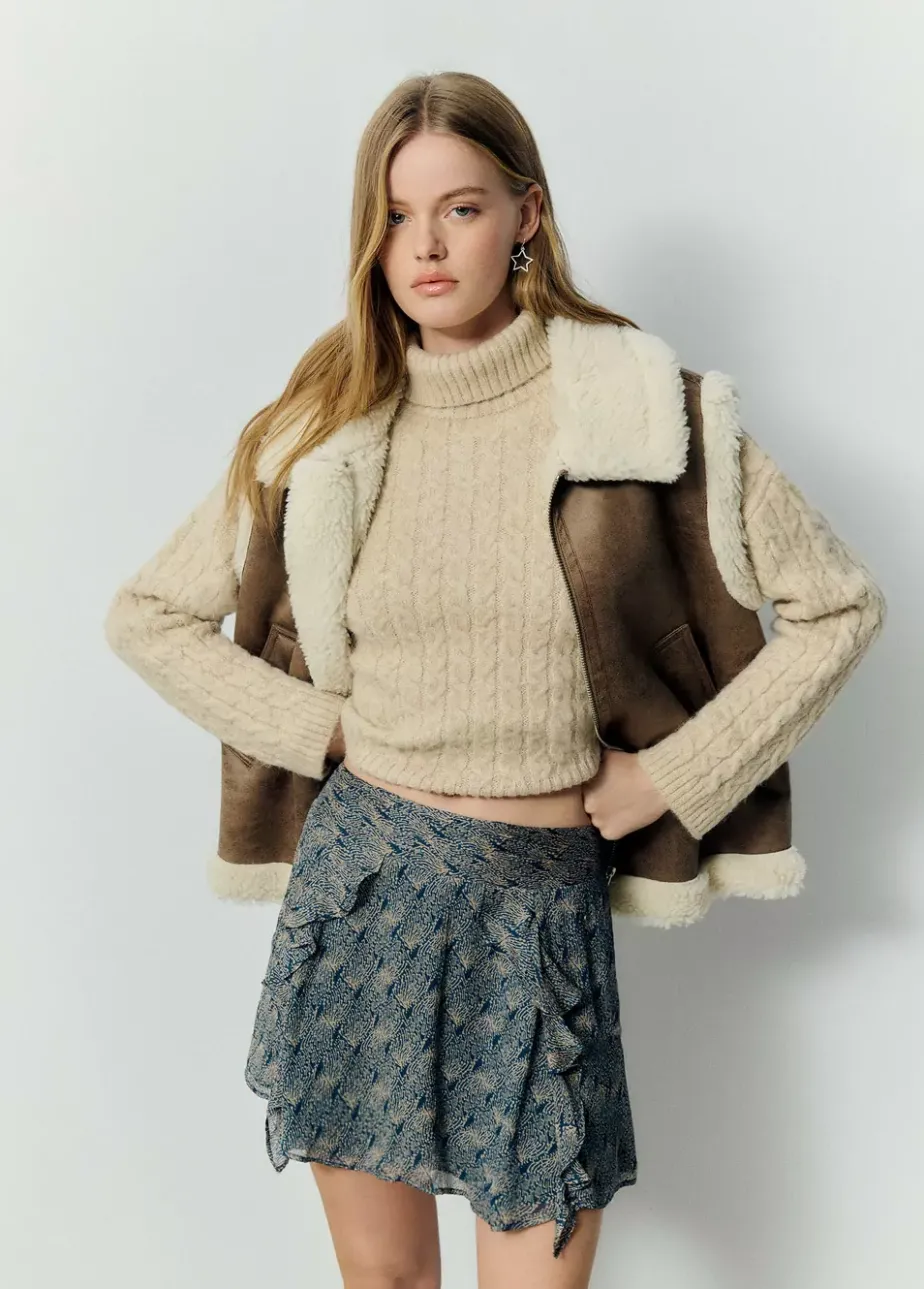 Mujer Brownie Spain Faldas-Falda Corta Picos Estampada