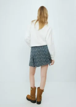 Mujer Brownie Spain Faldas-Falda Corta Picos Estampada