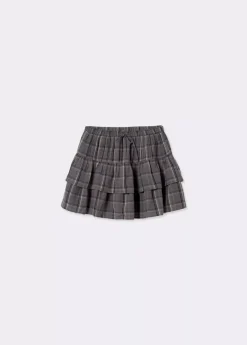 Mujer Brownie Spain Faldas-Falda Cuadros Con Lino