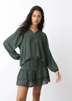 Mujer Brownie Spain Faldas-Falda Cuadros Volantes