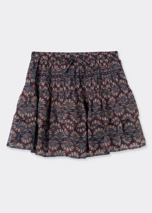 Mujer Brownie Spain Faldas-Falda Estampado Indio Volantes Lurex