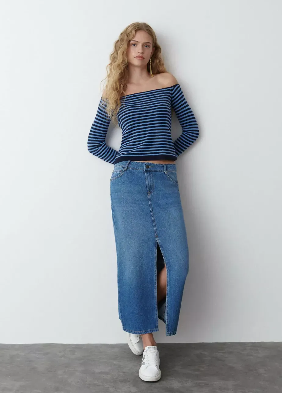 Mujer Brownie Spain Faldas-Falda Larga Twill