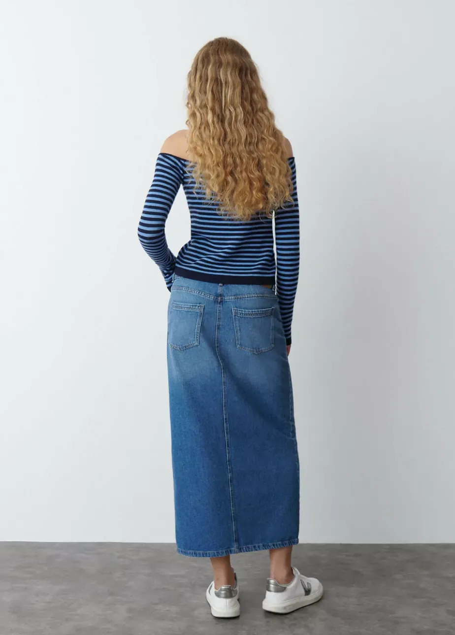 Mujer Brownie Spain Faldas-Falda Larga Twill