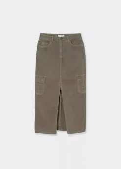 Mujer Brownie Spain Faldas-Falda Larga Twill