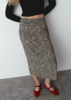 Mujer Brownie Spain Faldas-Falda Midi Mancha Animal