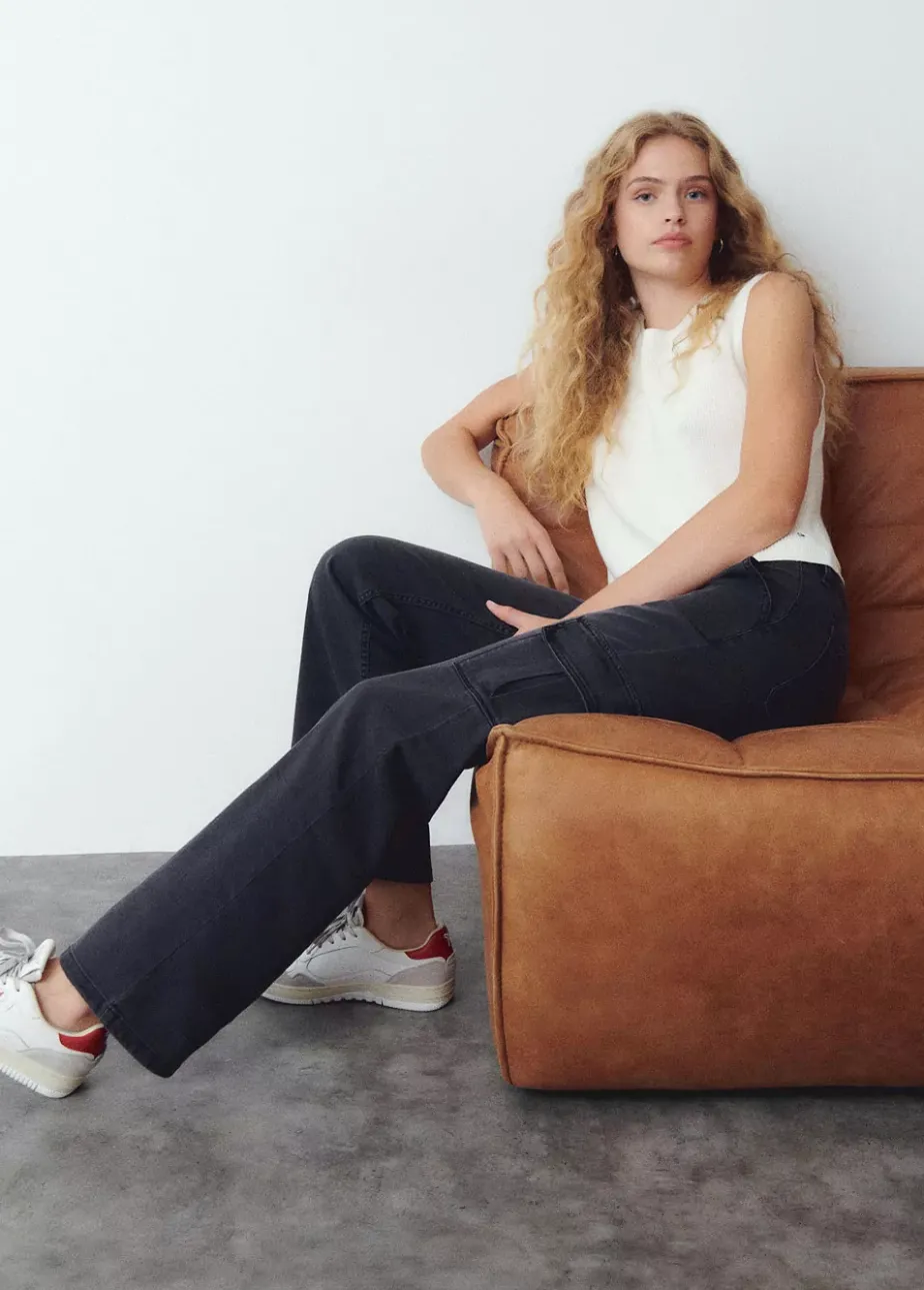 Mujer Brownie Spain Jeans-Jeans Recto Cargo