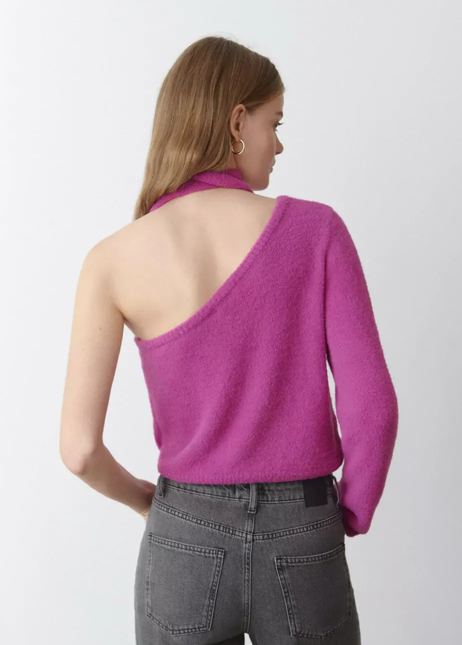 Mujer Brownie Spain Jerséis-Jersey Asimetrico Pelo Bufanda