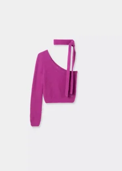 Mujer Brownie Spain Jerséis-Jersey Asimetrico Pelo Bufanda
