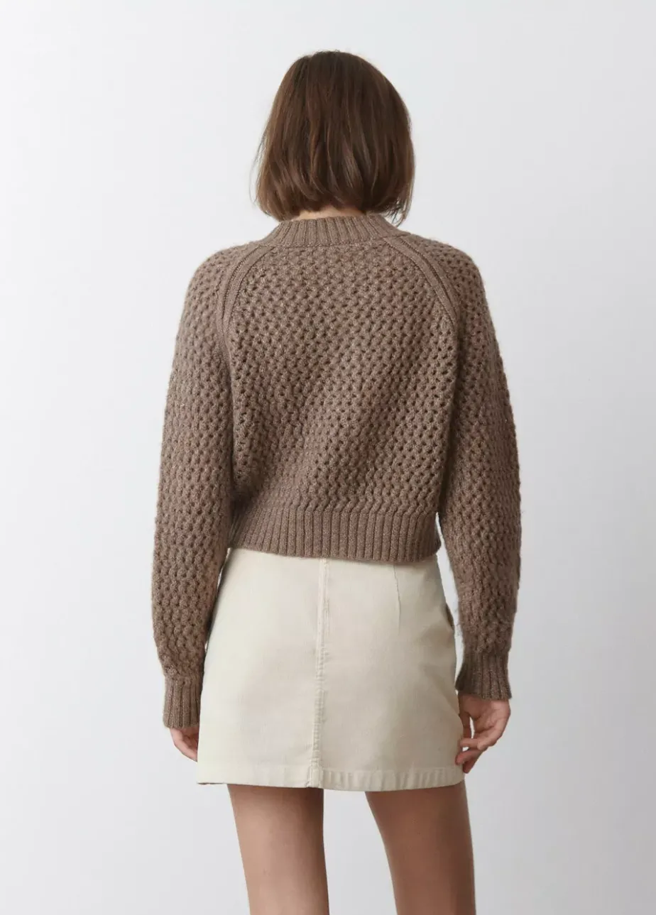 Mujer Brownie Spain Jerséis-Jersey Calado Botones Cuello