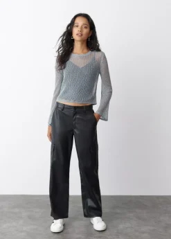 Mujer Brownie Spain Jerséis-Jersey Calado Hilo Metalizado