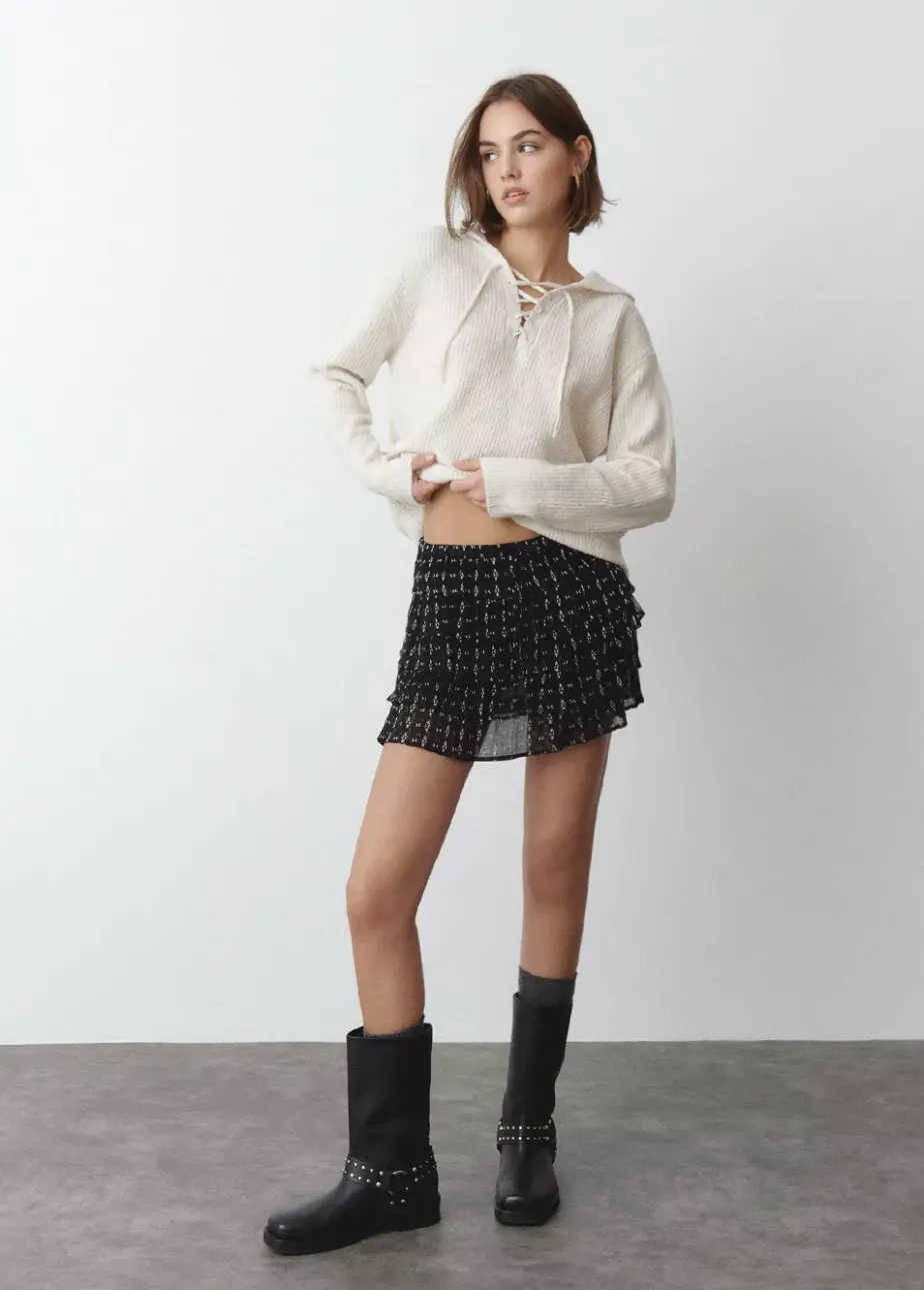 Mujer Brownie Spain Jerséis-Jersey Capucha Cuerdas