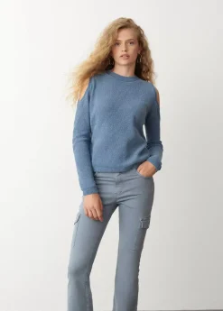 Mujer Brownie Spain Jerséis-Jersey Chenilla Hombros Descubiertos
