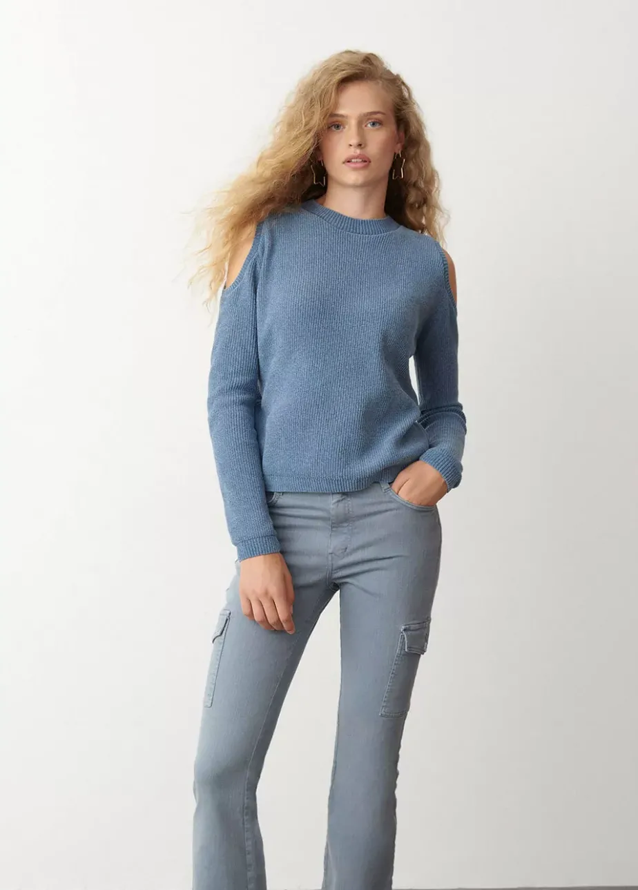 Mujer Brownie Spain Jerséis-Jersey Chenilla Hombros Descubiertos