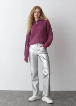 Mujer Brownie Spain Jerséis-Jersey Cremallera Cuello