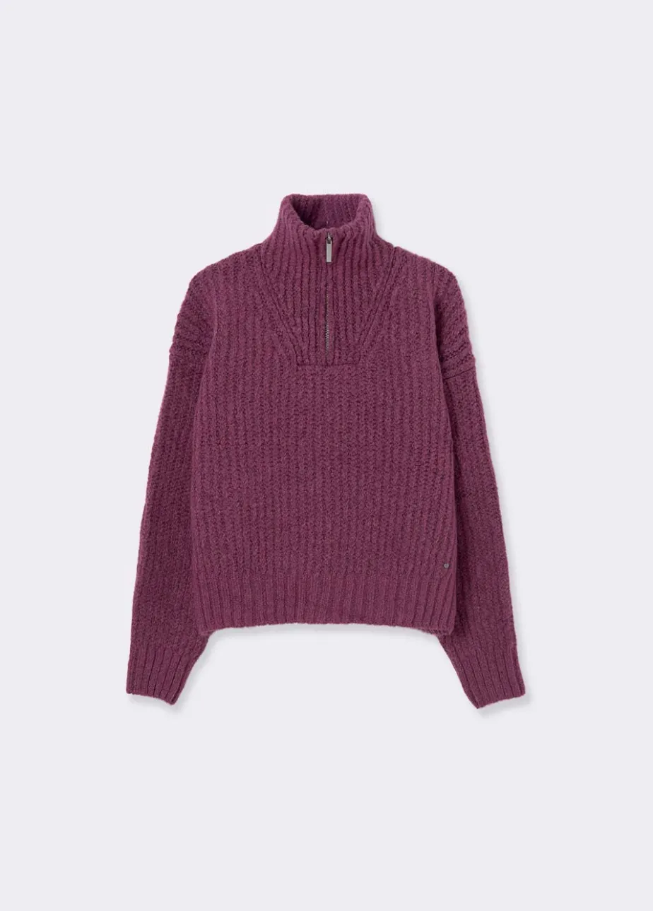 Mujer Brownie Spain Jerséis-Jersey Cremallera Cuello