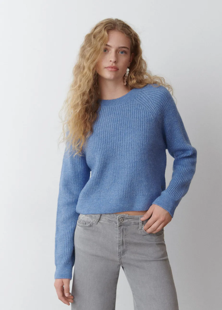 Mujer Brownie Spain Jerséis-Jersey Cropped Basico Cuello Redondo