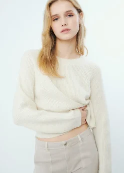 Mujer Brownie Spain Jerséis-Jersey Cropped Basico Cuello Redondo