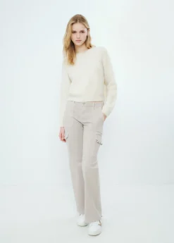 Mujer Brownie Spain Jerséis-Jersey Cropped Basico Cuello Redondo